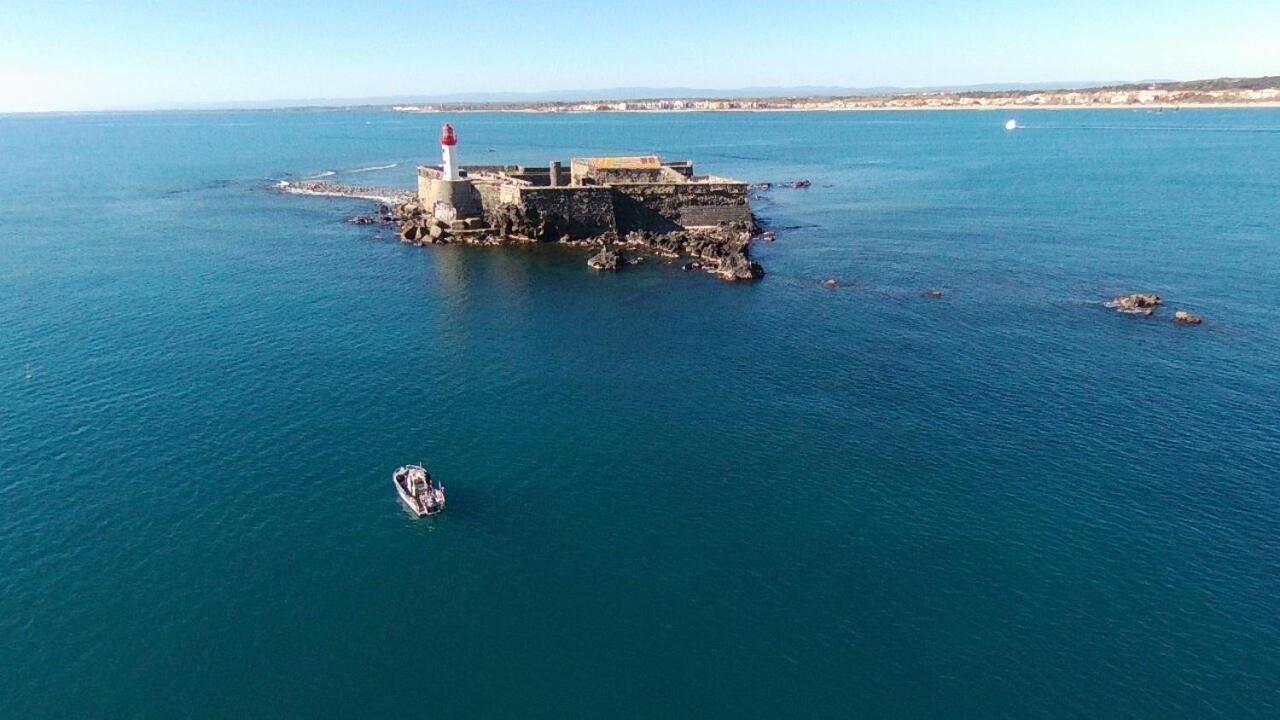Appartement Vue Exceptionnelle Sur La Mer, Piscine, Parking Prive - Sur L'Ile Des Pecheurs Агде Екстериор снимка